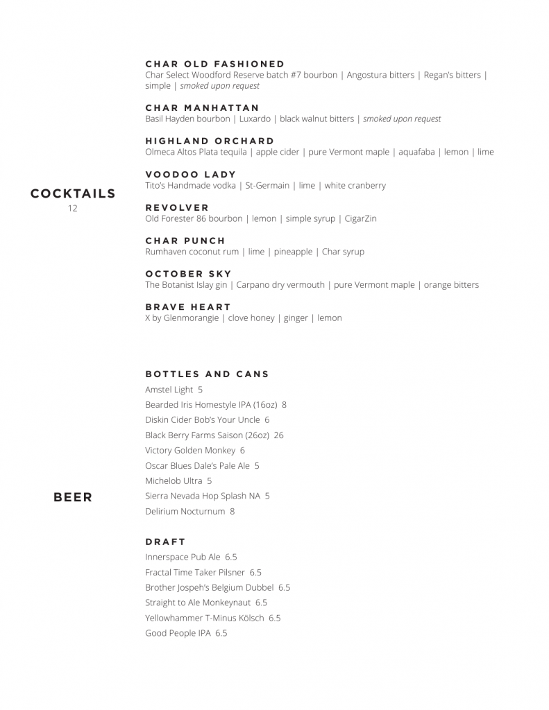 Beverages Char Huntsville